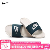 耐克NIKE休闲鞋男子一字拖鞋VICTORI休闲鞋CN9675-403海蓝44