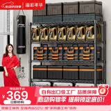 溢彩年华 1.2米重型货架家用仓储物架多功能收纳架落地架子家用置物架2608