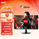HKC 23.8英寸2K 180Hz高刷FastIPS硬件低蓝光HDR400广色域1ms游戏电竞PS5电脑显示器猎鹰 G24H2经典版