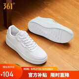 361°运动男鞋春夏季复古厚底增高小白鞋休闲板鞋跳舞鞋672426615-1