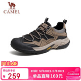 骆驼（CAMEL）踏山男士户外登山复古网面休闲低帮徒步鞋 G14S342046 棕/黑 41