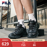 斐乐（FILA）【杨幂同款】女鞋老爹鞋运动鞋蘑菇鞋休闲鞋 黑/黑沙灰-BB 40