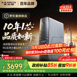 史密斯（A.O.SMITH）佳尼特【26年新品】蓝鲸1200G家用净水器厨房专用台下用净水机直饮一体机10年RO膜CR3200AE3