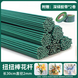 佐之寻扭扭棒花杆纸包花艺胶带diy配件胶水棒热熔胶枪手工扭扭棒材料 深绿60根花杆30CM/胶带*2卷