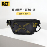 卡特（CAT）腰包轻便胸包斜挎包手机包PU潮个性iPad包户外运动男女 黑色84050