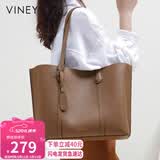 viney牛皮包包女包大容量托特包单肩包手提包生日母亲节礼物实用送妈妈
