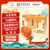 秦邮牌【京东双黄蛋】高邮特大双黄咸鸭蛋流油10枚 840g枚礼盒装 即食