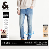 杰克·琼斯（JACK&JONES）男装秋冬季牛仔裤男弹力修身裤子男百搭男裤休闲男士牛仔裤四季款 牛仔蓝 第一批 30 170 W30/L30