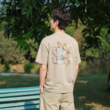 森马（Semir）短袖T恤男夏季纯棉圆领针织衫2026潮流国风水墨印花109326100122