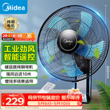 美的（Midea）【五叶飓风】工业遥控壁扇/挂壁式商居两用风扇/120°广角摇头定时电风扇/工厂通风吊扇 FW40-11AR