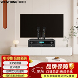 威斯汀功放机家庭影院搭配音响组合 2.0声道1200W峰值大功率382合并式一体机功放一台