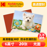 柯达（Kodak）洗照片 照片冲印 洗相片 6英寸20张 光面 塑封照片 洗照片