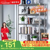 溢彩年华 厨房置物架落地仓储货架家用阳台铁艺储物架收纳架子五层2801SR