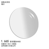 尼康（Nikon）眼镜片单光定制1.67SEE BLUE智蓝防蓝光高透高洁非球面配镜片1片