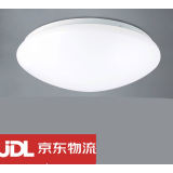 浦捷仕LED吸顶灯圆形简约现代灯罩外壳罩 客厅卧室阳台厨卫 DIY灯罩配件 全白卡扣灯罩-口径31.5cm