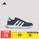 adidas RUN 60s 2.0复古休闲舒适跑步鞋男女阿迪达斯官方轻运动 牛仔蓝/白   40