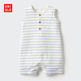 优衣库婴幼儿宝宝爬爬服/无袖婴儿衣服连体衣26春夏新款483022 65 宝蓝色 100cm