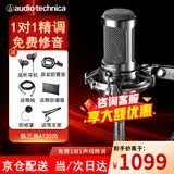 铁三角AT2035电容麦克风录音棚设备套装专业录音有声小说录制主播直播全套电脑K歌外置声卡手机话筒 AT2035黑色麦克风悬臂支架款【免费精调3效果】