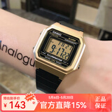 卡西欧手表 时尚简约复古小方块 潮流运动百搭电子表学生表考试表 W-217HM-9A