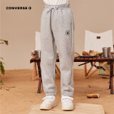 Converse 匡威童装男童舒适毛圈长裤春秋儿童针织休闲运动裤子 岩岭灰(冬季加绒) 160 /69 【建议身高158-170cm】