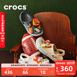 卡骆驰（CROCS）贝雅卡骆班洞洞鞋轻便耐磨一脚蹬休闲鞋女鞋时尚沙滩鞋|205089 黑色/白色-066 37 /38(230mm)
