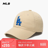 MLB帽子男女情侣棒球帽软顶鸭舌帽休闲运动帽四季3ACP6601N-07BGS-F