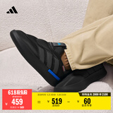 adidas ADIPUFF面包鞋防滑耐磨一脚蹬柔软舒适棉鞋阿迪达斯轻运动   黑色（推荐选大半码）   42
