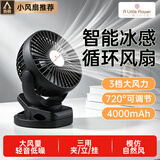 ALittleFlower【热销榜一】桌面小风扇夹子小型充电宿舍迷你户外便携睡眠静音2026新款超长续航办公室学生