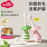 licheers儿童牙刷1-3-6岁婴儿软毛牙刷宝宝超细万毛乳牙刷