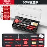 德力西电气（DELIXI ELECTRIC）电烙铁家用套装工业级 家用电烙铁锡焊神器便携式大功率 60w智能恒温套装（511-9）