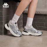 卡帕（Kappa）女鞋网面老爹鞋女款2026秋季增高跑步鞋休闲鞋女银色36