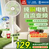 钻石牌落地扇家用电风扇【1级能效+直流变频+纯铜电机】摇头扇省电无极变速强劲风力大网罩DFS-ZBHM07z