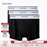 Calvin Klein内衣【520礼物吴晗同款】男士三条装ck低腰棉质微弹防夹臀内裤男 NP2765OUB1-太空黑 3条 L