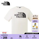 北面（The North Face）【经典款】短袖T恤男宽松棉质半袖户外休闲舒适透气春夏上新款 米白色 XL /180