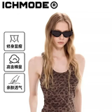 ICH MODE豹纹工字吊带背心女夏季外穿小背心短款无袖上衣2026新款 豹纹 M