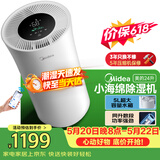 美的（Midea）24升小海绵除湿机 客厅卧室抽湿机 WIFI智控 正负离子除菌 潮湿天家用65㎡轻音除湿器CF24BD/N7-DY