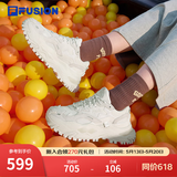 FILA FUSION斐乐女鞋BIANCO老爹鞋季硬糖鞋休闲鞋厚底运动鞋女 棉花糖/银-MM 36.5