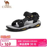 骆驼（CAMEL）户外沙滩休闲男士凉鞋子父亲节 A822162412 黑色 41