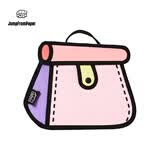 JumpFromPaper生日礼物蛋糕包二次元2D漫画手提包斜挎包女款单肩包女包2026新款 粉红