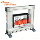 SANAU 三诺燃气取暖器家用天然气烤火炉大面积节能商用煤气罐采暖炉液化气取暖器室内客厅天然气取暖炉 H3三模柱天然气款