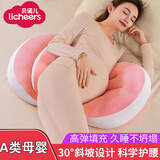 licheers孕妇枕头侧睡护腰托腹枕孕期睡觉U型抱枕睡垫怀孕必备用品 灰色