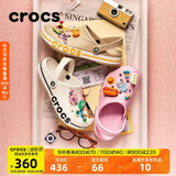 CROCS卡骆驰贝雅卡骆班洞洞鞋轻便耐磨拖鞋一脚蹬休闲鞋|205089 白/深蓝-126 37 /38(230mm)