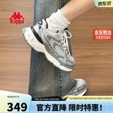 卡帕（Kappa）女鞋增高老爹鞋子女款夏季厚底跑步鞋休闲运动慢跑鞋女 奥运灰 39