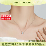 MITHAOL赵露思同款鼻屎钻项链女 一克拉莫桑钻泡泡锁骨链生日礼物送女友 【轻氧系列】白金色泡泡项链【附近仓次日达】 情人节礼物送女友实用高级感