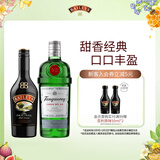 百利（Baileys）甜酒力娇酒原味500ml+添加利伦敦金酒750ml 调酒基酒