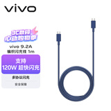 vivo9.2A 编织闪充数据线 1m 蓝紫双Type-C口 支持120W超级闪充 支持多协议设备 X300数据线X200数据线