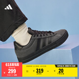adidas DAILY 4.0复古百搭休闲帆布鞋男女阿迪达斯官方轻运动 黑色/碳黑   40