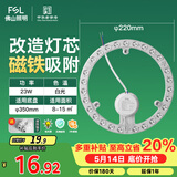 佛山照明led灯盘灯具吸顶灯灯芯灯条替换灯盘白光23W 星辉