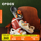 CROCS卡骆驰贝雅卡骆班洞洞鞋轻便耐磨拖鞋一脚蹬休闲鞋|205089 黑色/白色-066 43 (270mm)