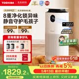 东芝（TOSHIBA）空气净化器宠物净化器大白梨PET去毛除毛大风量除花粉过敏源除尘净化器除螨源消毒杀菌家用除烟味